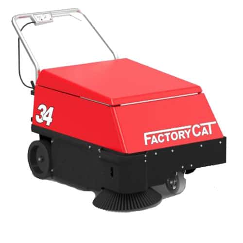 Factory Cat 34 Walk Behind Floor Sweeper for sale.